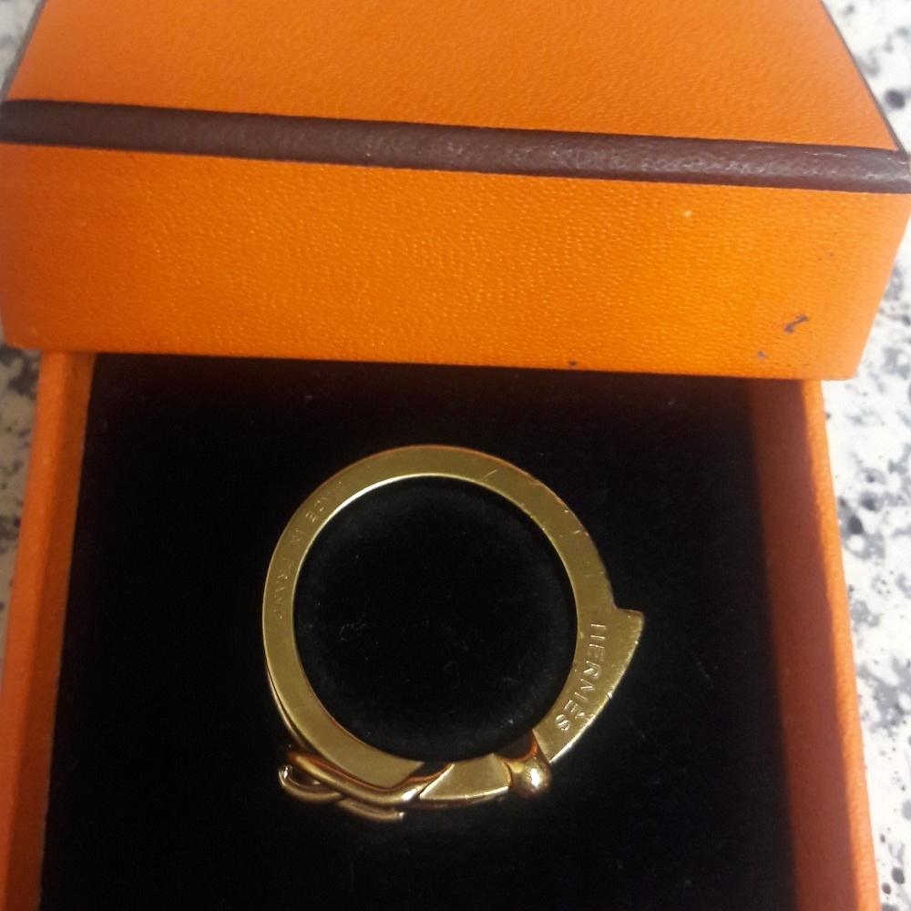 Authentic Hermes Scarf Ring